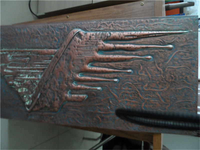 铝板表面喷仿古铜效果